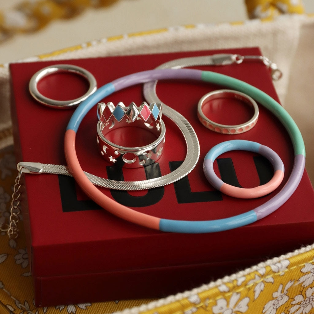 LULU Copenhagen Snake Armbånd forsølvet Bracelets Silver Plated