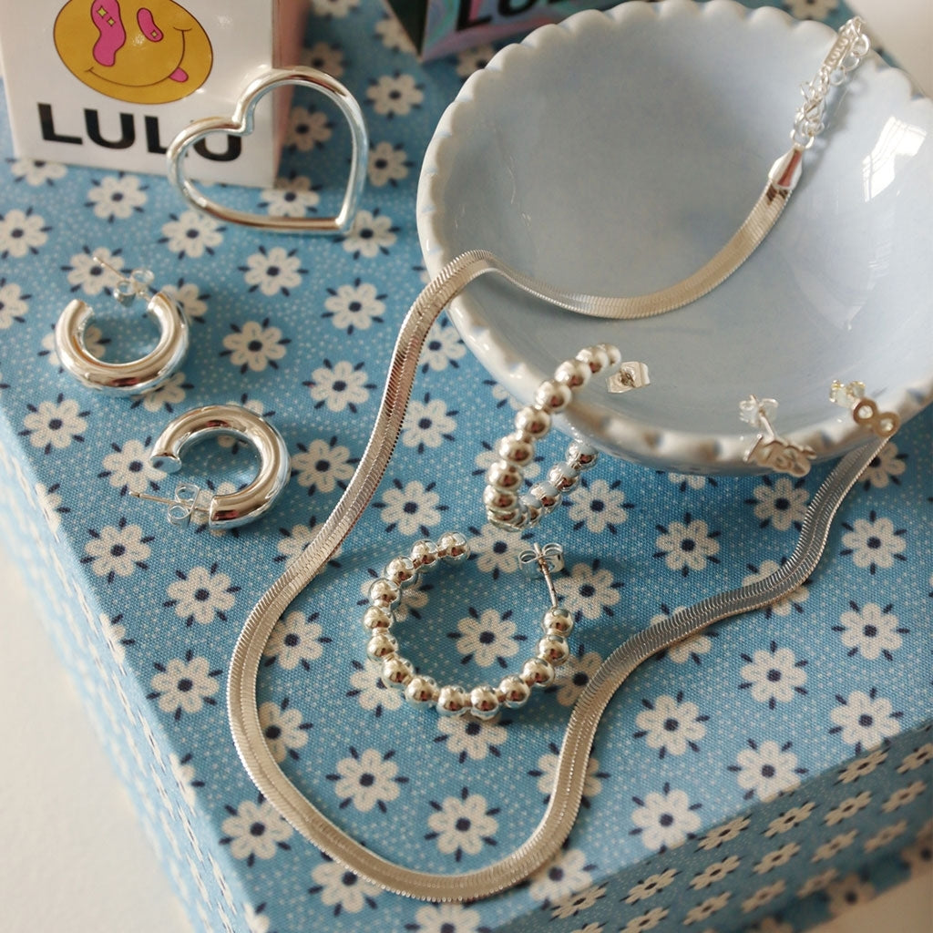 LULU Copenhagen Snake Halskæde forsølvet Necklaces Silver Plated