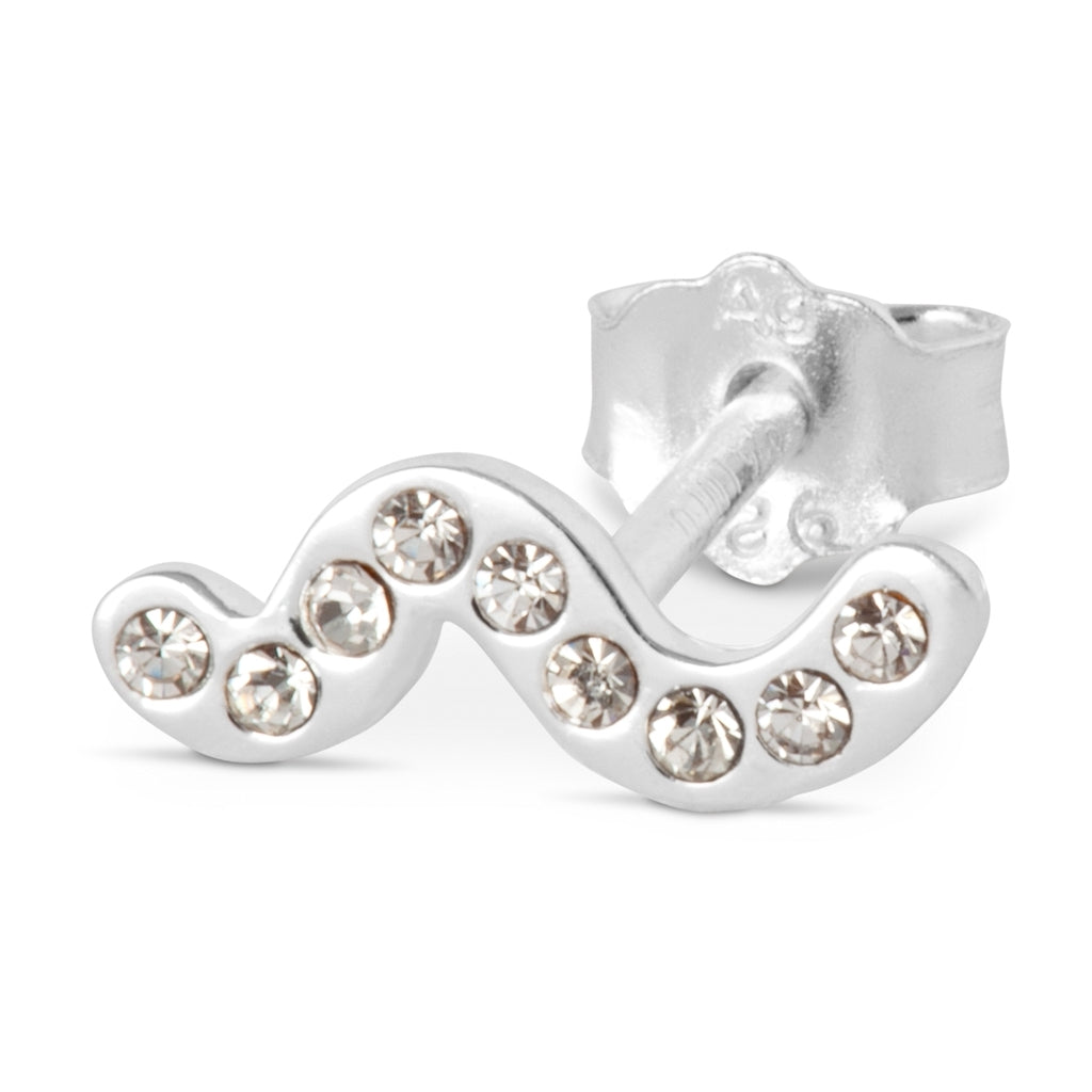 LULU Copenhagen Snaky ørering 1 stk Ear stud, 1 pcs Hvid