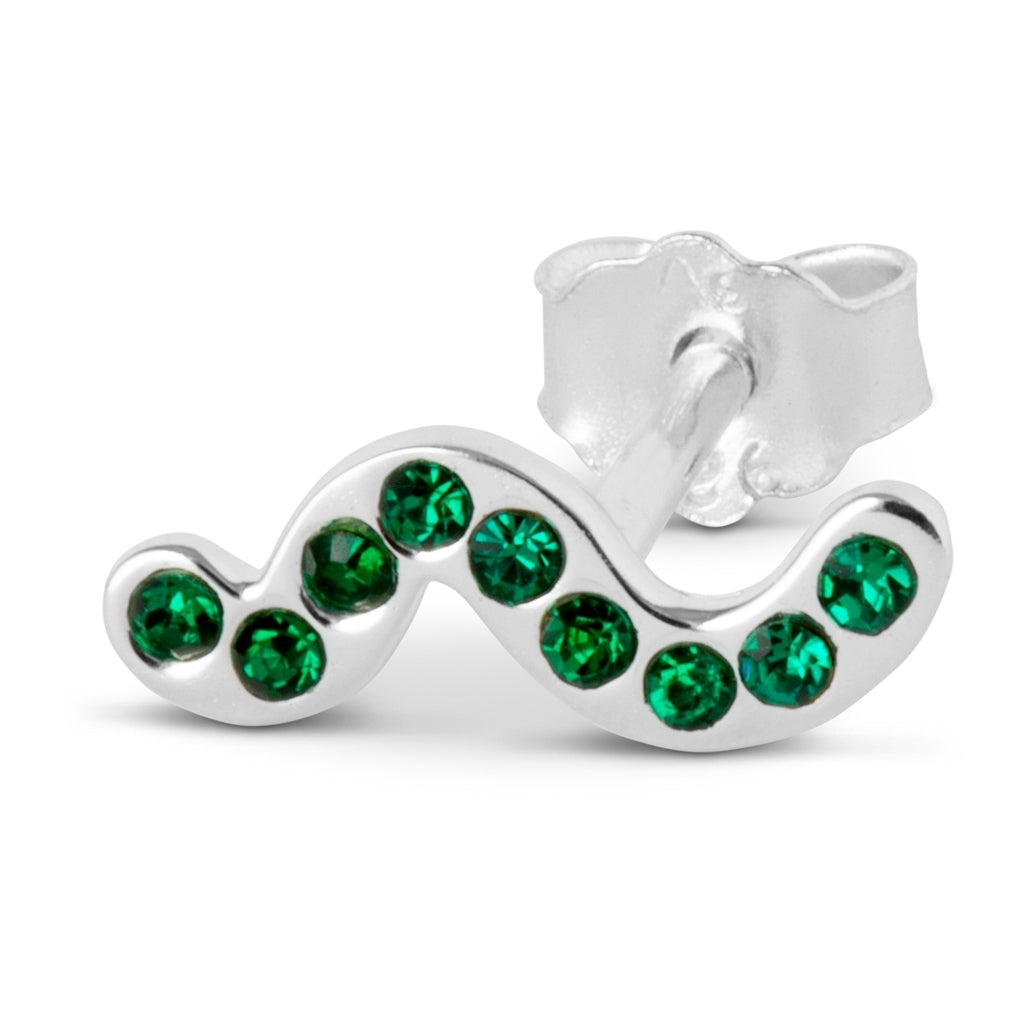 LULU Copenhagen Snaky ørering 1 stk Ear stud, 1 pcs Grøn