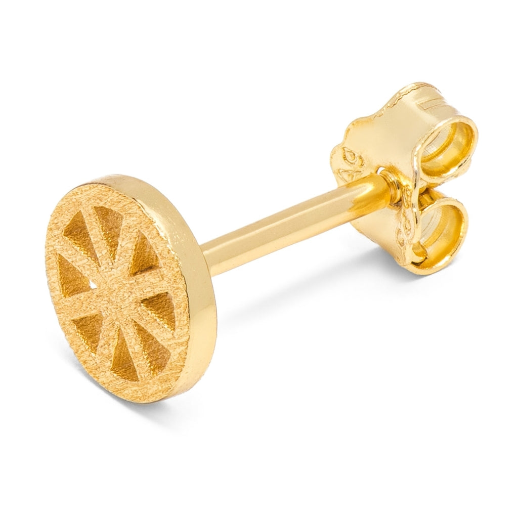 LULU Copenhagen Spinning Wheel ørering 1 stk Ear stud, 1 pcs Forgyldt