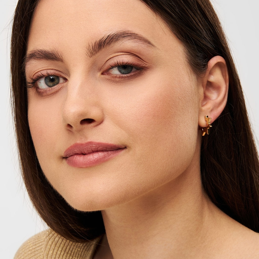 LULU Copenhagen Star Hoops par Hoops Forgyldt