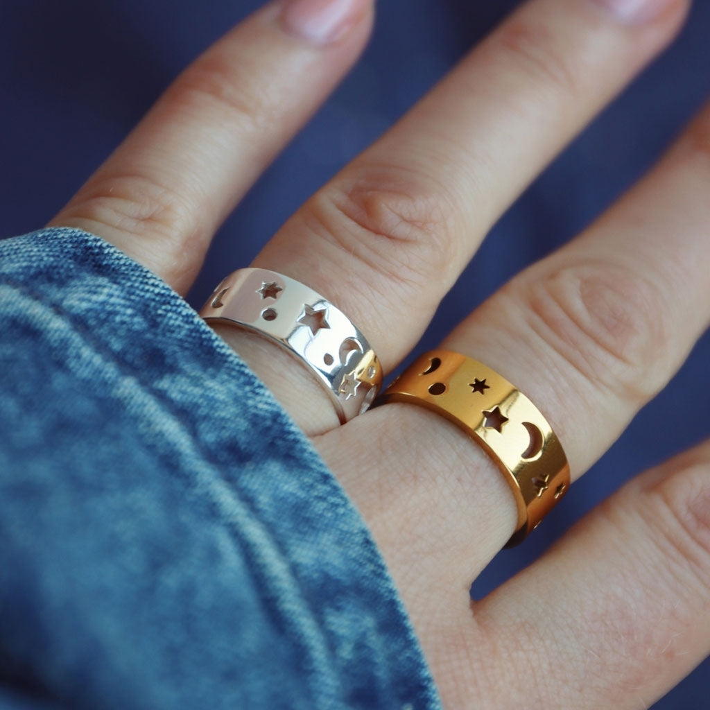 LULU Copenhagen Stardust Ring Rings Forgyldt