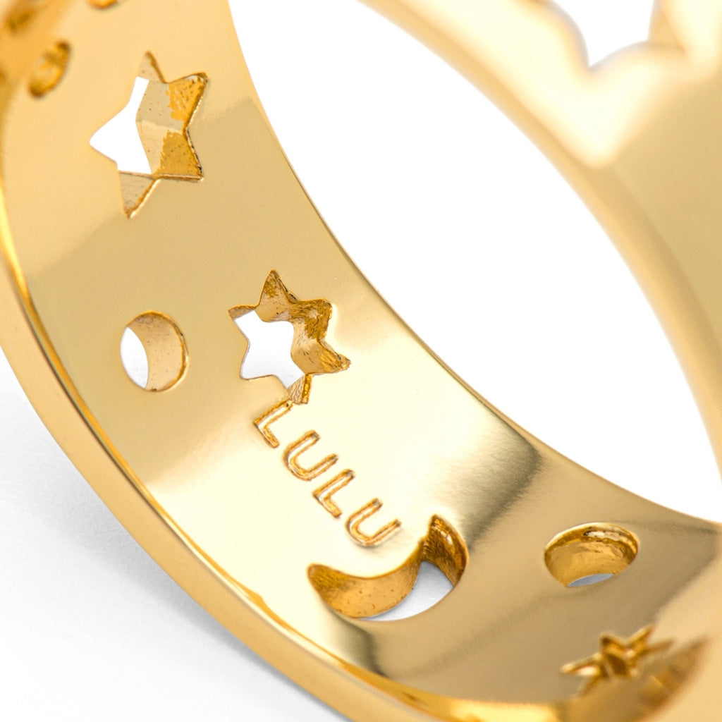 LULU Copenhagen Stardust Ring Rings Forgyldt