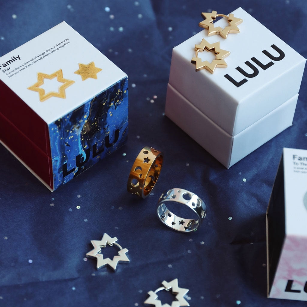 LULU Copenhagen Stardust Ring Rings Forgyldt