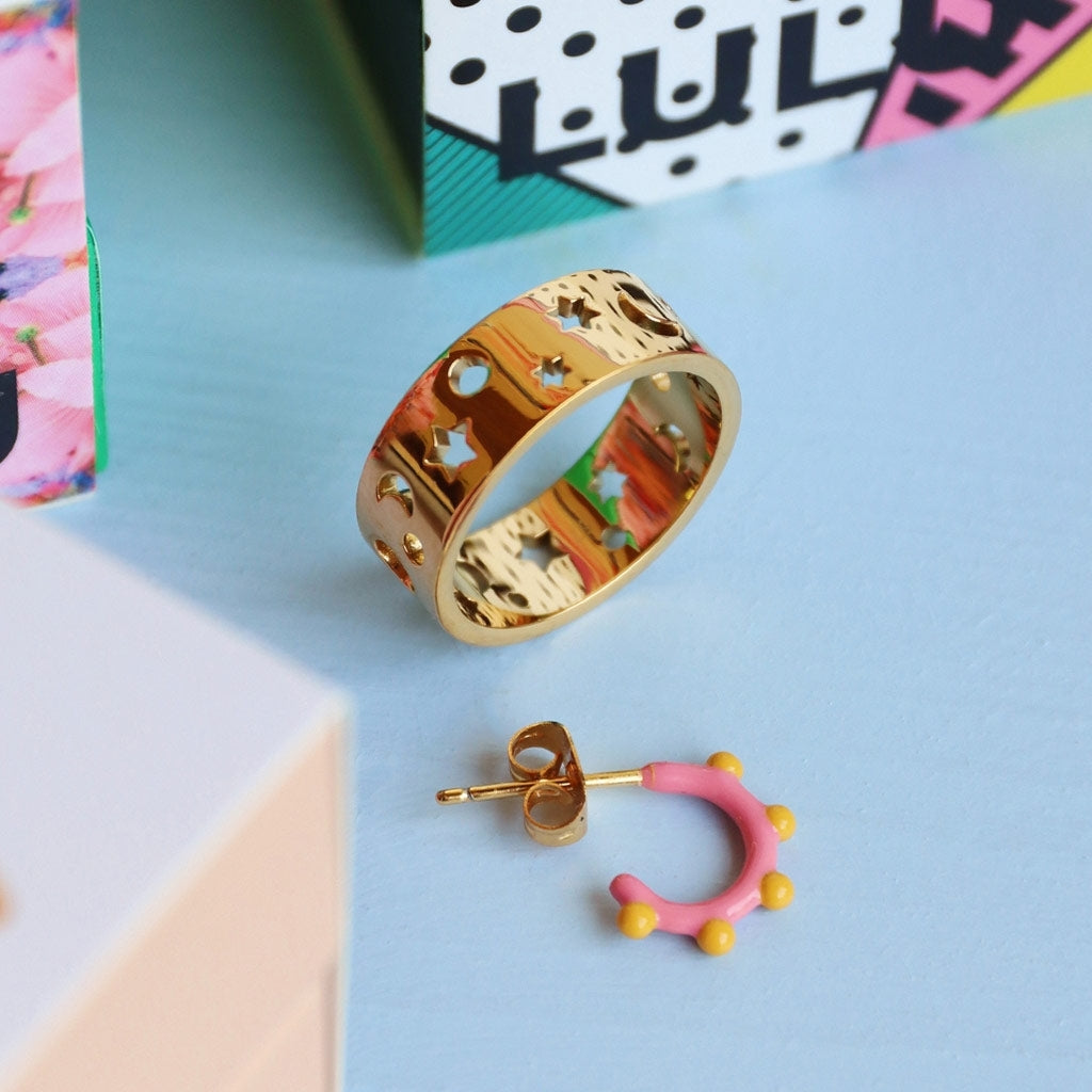 LULU Copenhagen Stardust Ring Rings Forgyldt