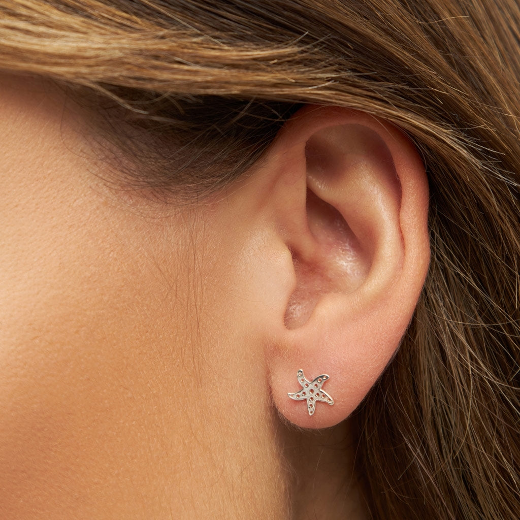 LULU Copenhagen Starfish ørering 1 stk Ear stud, 1 pcs Sølv