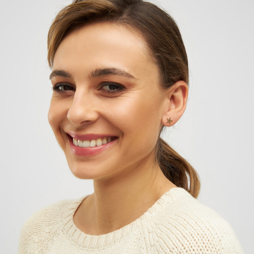 LULU Copenhagen Starfish ørering 1 stk Ear stud, 1 pcs Forgyldt