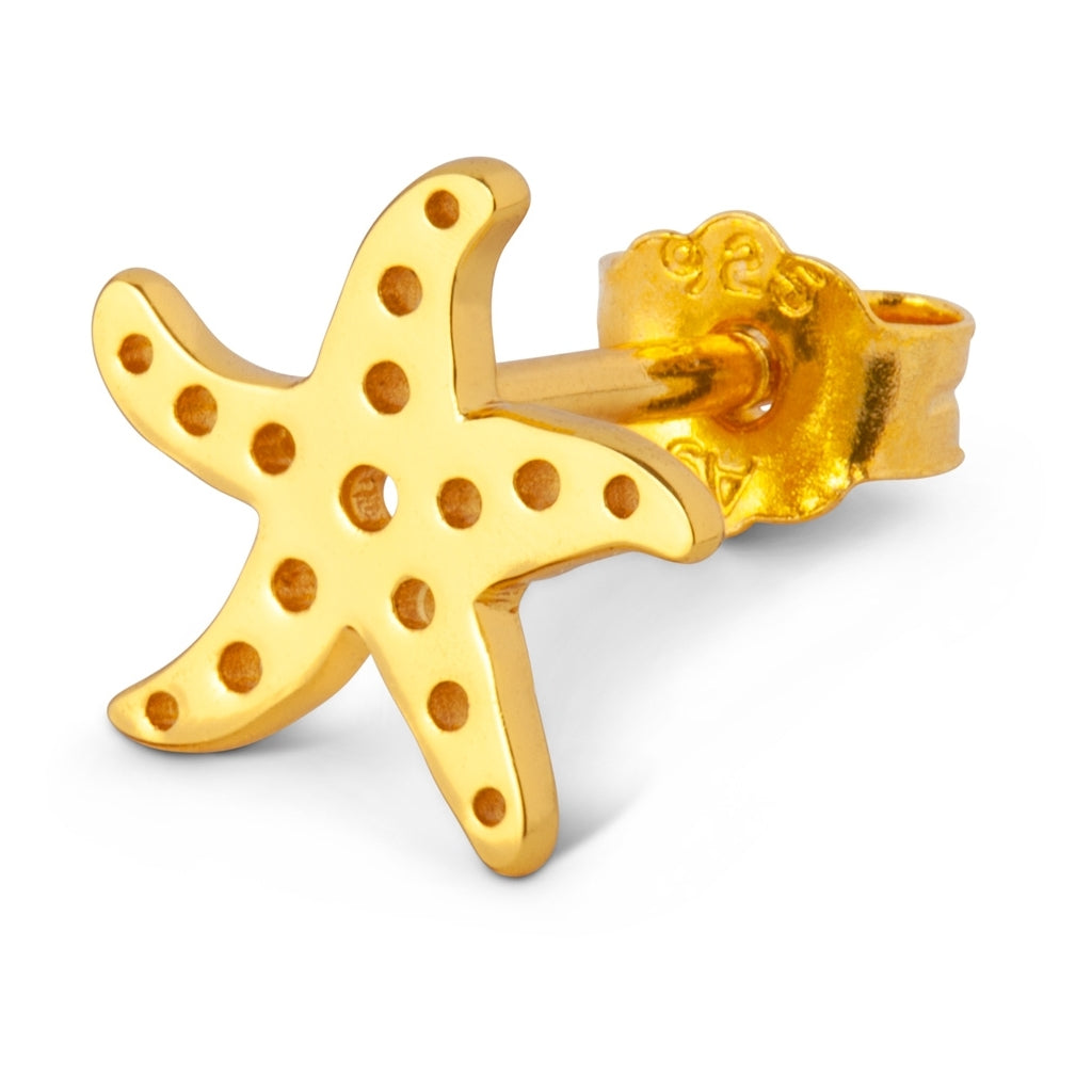 LULU Copenhagen Starfish ørering 1 stk Ear stud, 1 pcs Forgyldt