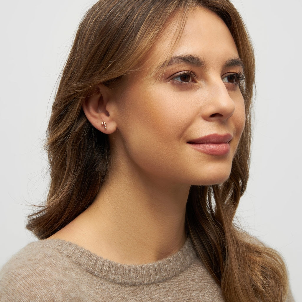 LULU Copenhagen Sugar Cane ørering 1 stk Ear stud, 1 pcs Forgyldt