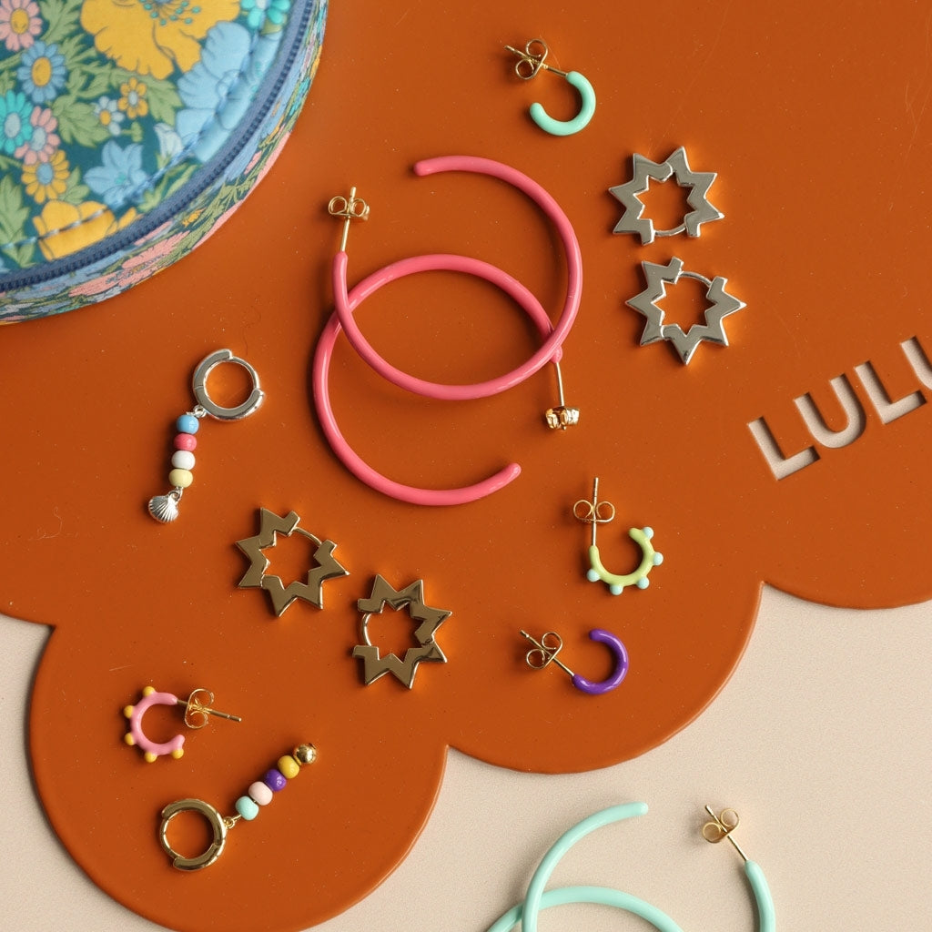 LULU Copenhagen Summer Gold ørering 1 stk Ear stud, 1 pcs Forgyldt