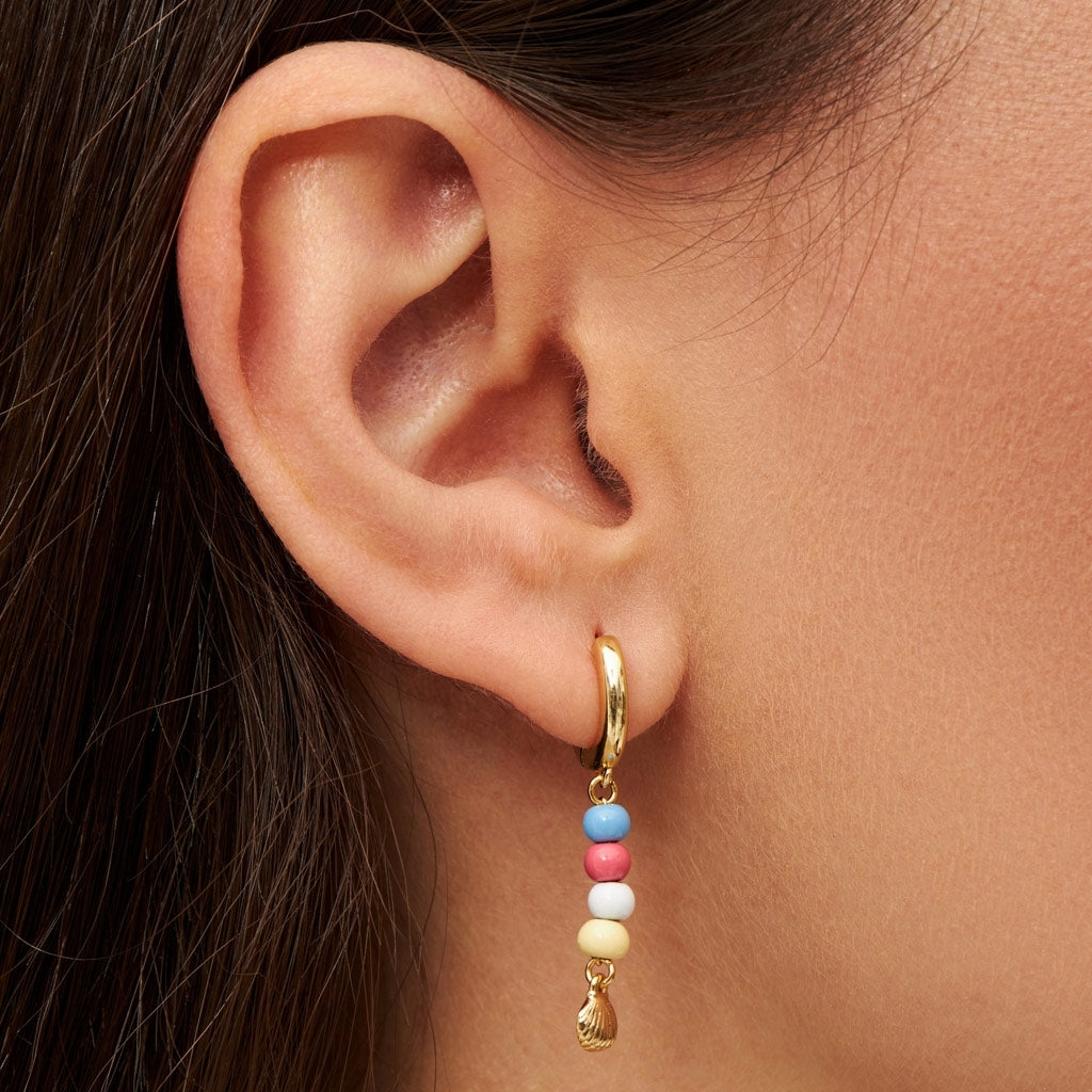 LULU Copenhagen Summer Shell ørering 1 stk Ear stud, 1 pcs Forgyldt
