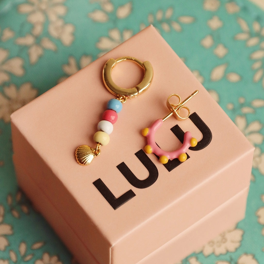 LULU Copenhagen Summer Shell ørering 1 stk Ear stud, 1 pcs Forgyldt