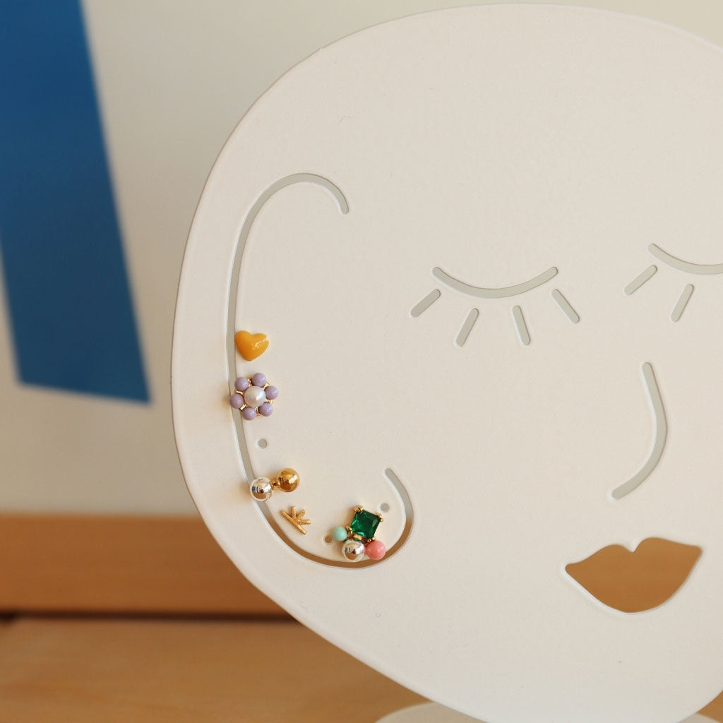 LULU Copenhagen Sunrise ørering 1 stk Ear stud, 1 pcs Forgyldt