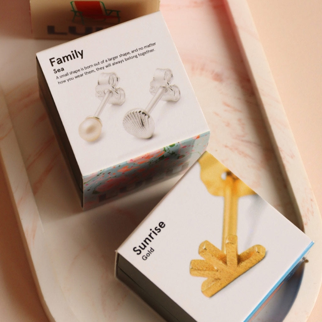 LULU Copenhagen Sunrise ørering 1 stk Ear stud, 1 pcs Forgyldt