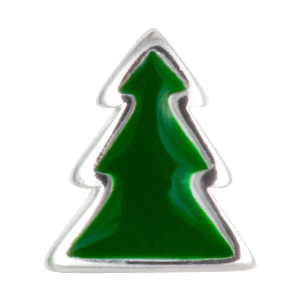 LULU Copenhagen The Green Tree ørering 1 stk Ear stud, 1 pcs Silver Plated