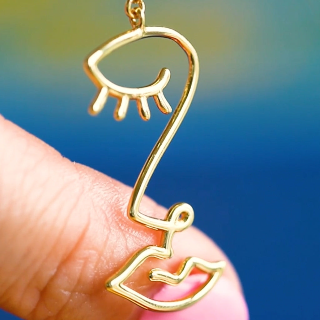 LULU Copenhagen Topping Long Woman ørering 1 stk Ear stud, 1 pcs Forgyldt