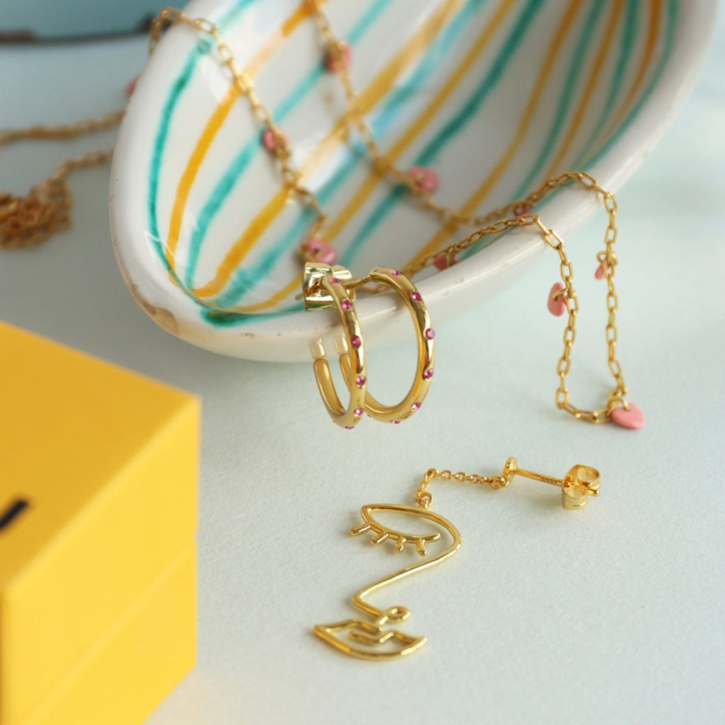 LULU Copenhagen Topping Long Woman ørering 1 stk Ear stud, 1 pcs Silver Plated