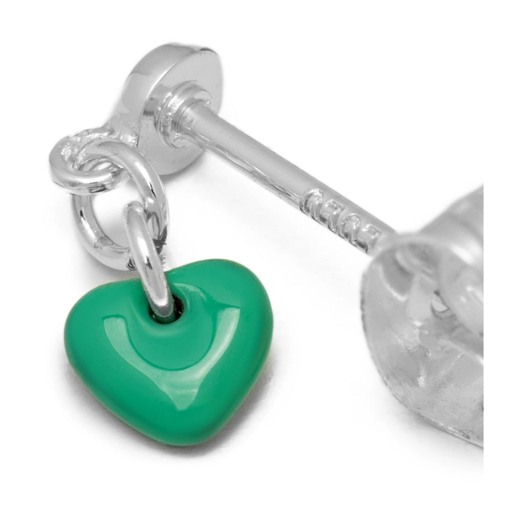 LULU Copenhagen Love U Dangling ørering 1 stk Ear stud, 1 pcs Lysegrøn
