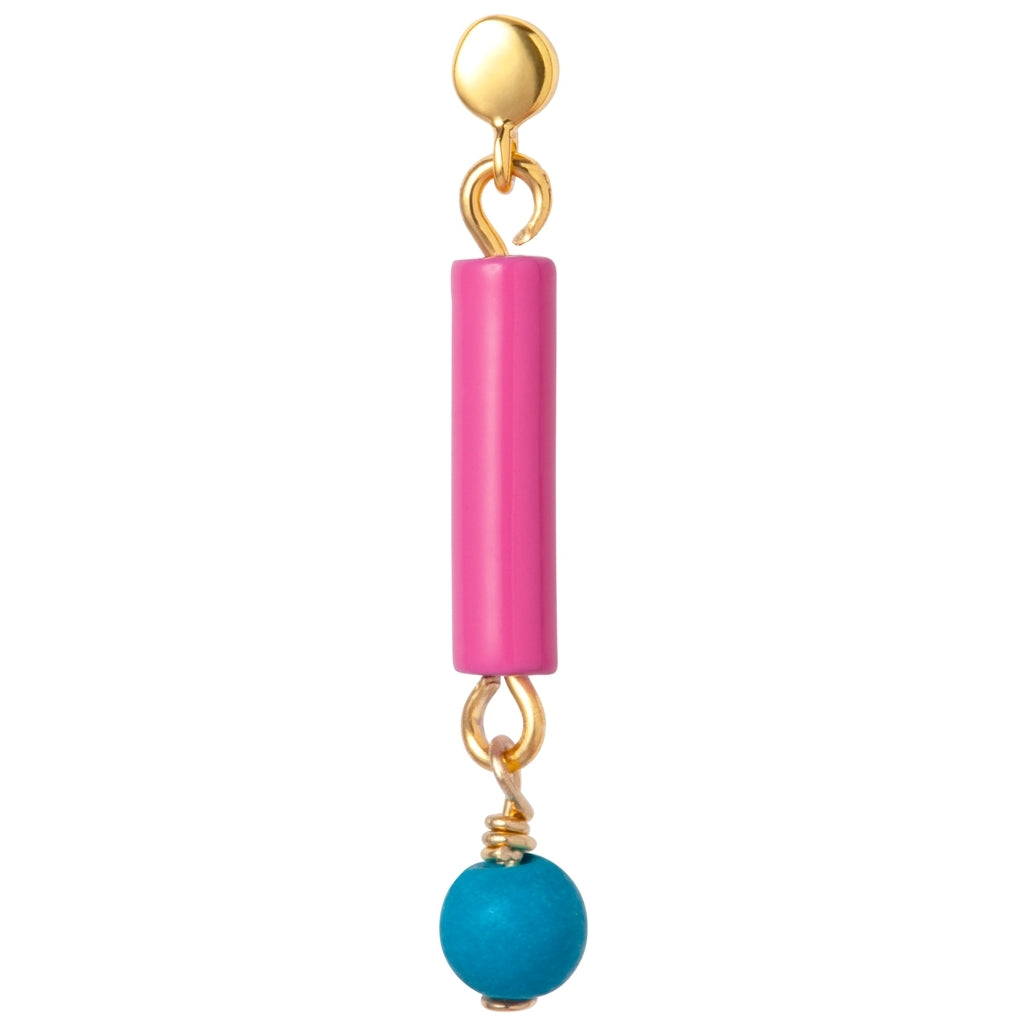 LULU Copenhagen Topping Short Pipe ørering 1 stk Ear stud, 1 pcs Pink