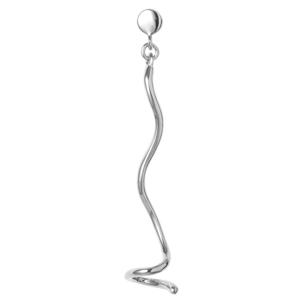 LULU Copenhagen Topping Short Swirl ørering 1 stk Ear stud, 1 pcs Silver Plated