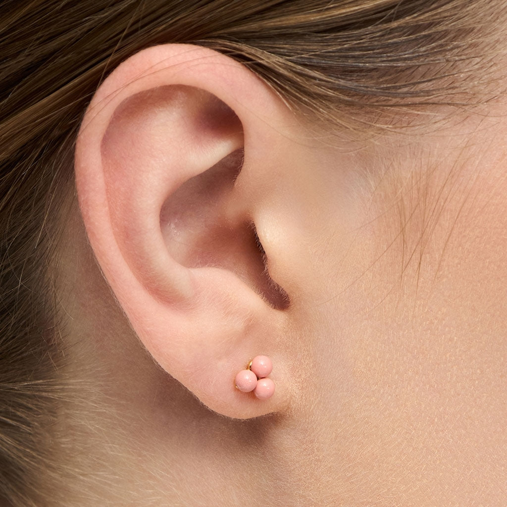 LULU Copenhagen Trio ørering 1 stk Ear stud, 1 pcs Burnt Coral