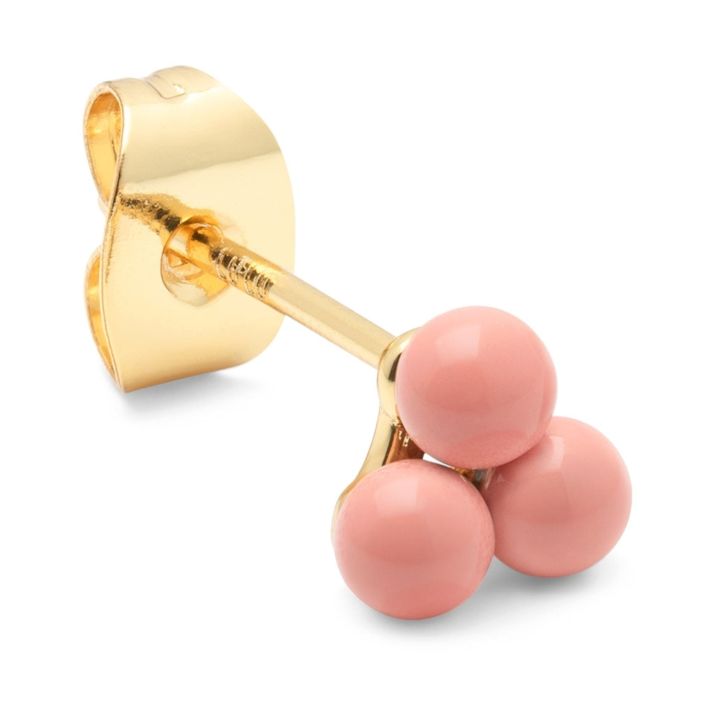 LULU Copenhagen Trio ørering 1 stk Ear stud, 1 pcs Burnt Coral