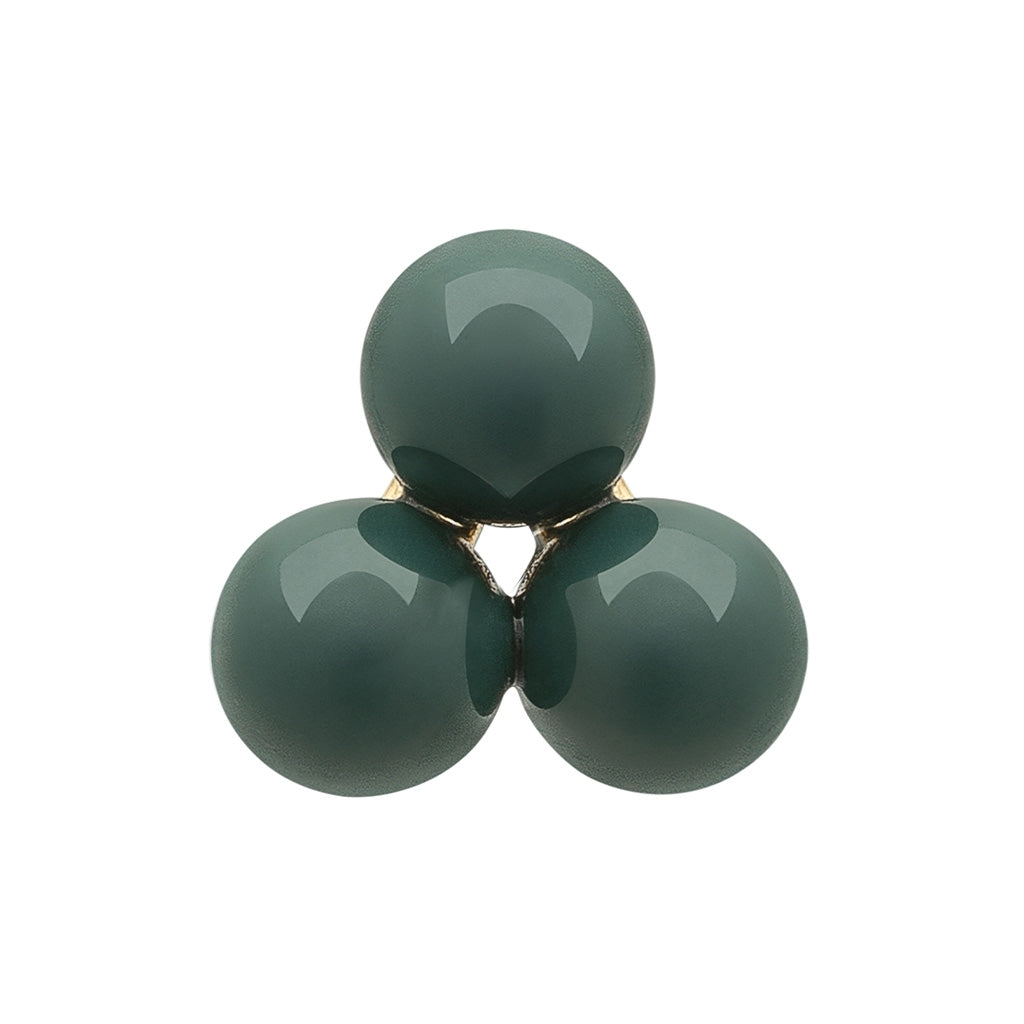 LULU Copenhagen Trio ørering 1 stk Ear stud, 1 pcs North Sea Green