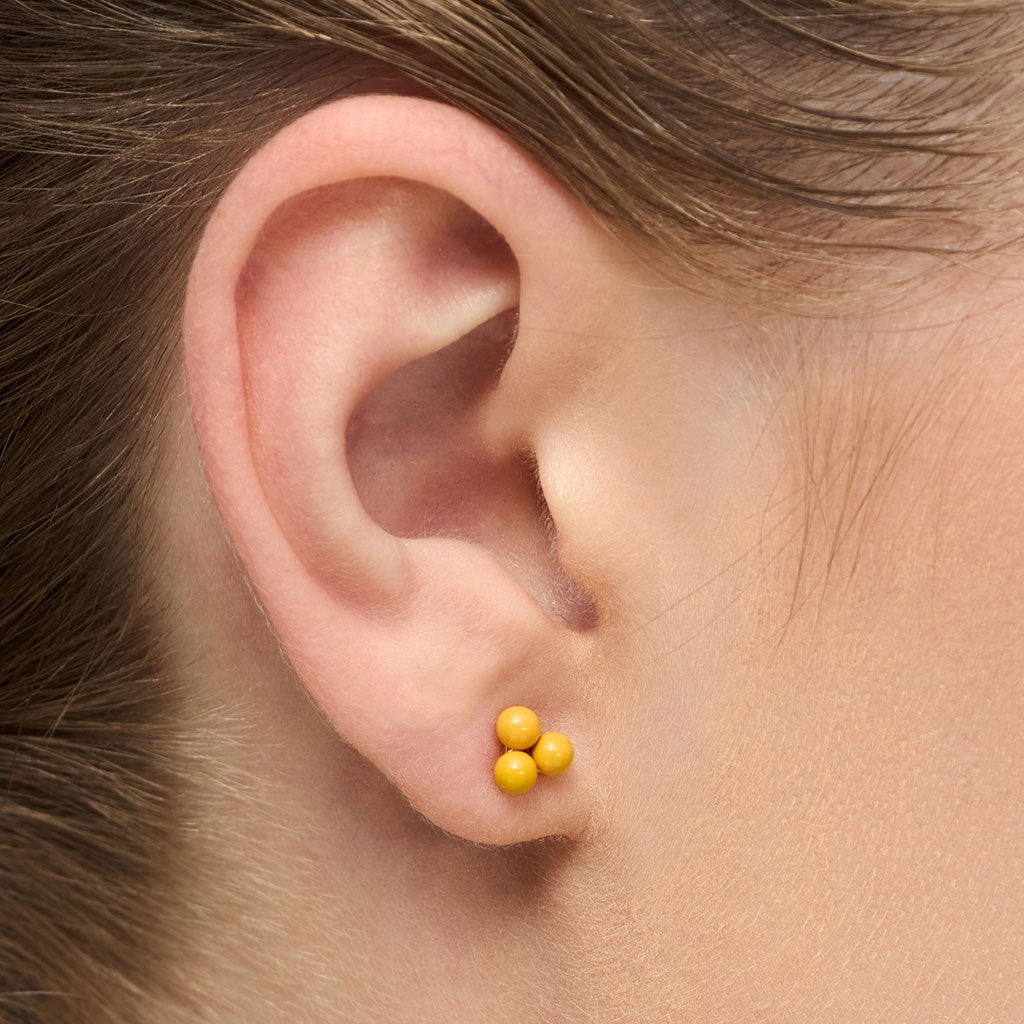 LULU Copenhagen Trio ørering 1 stk Ear stud, 1 pcs Sunflower