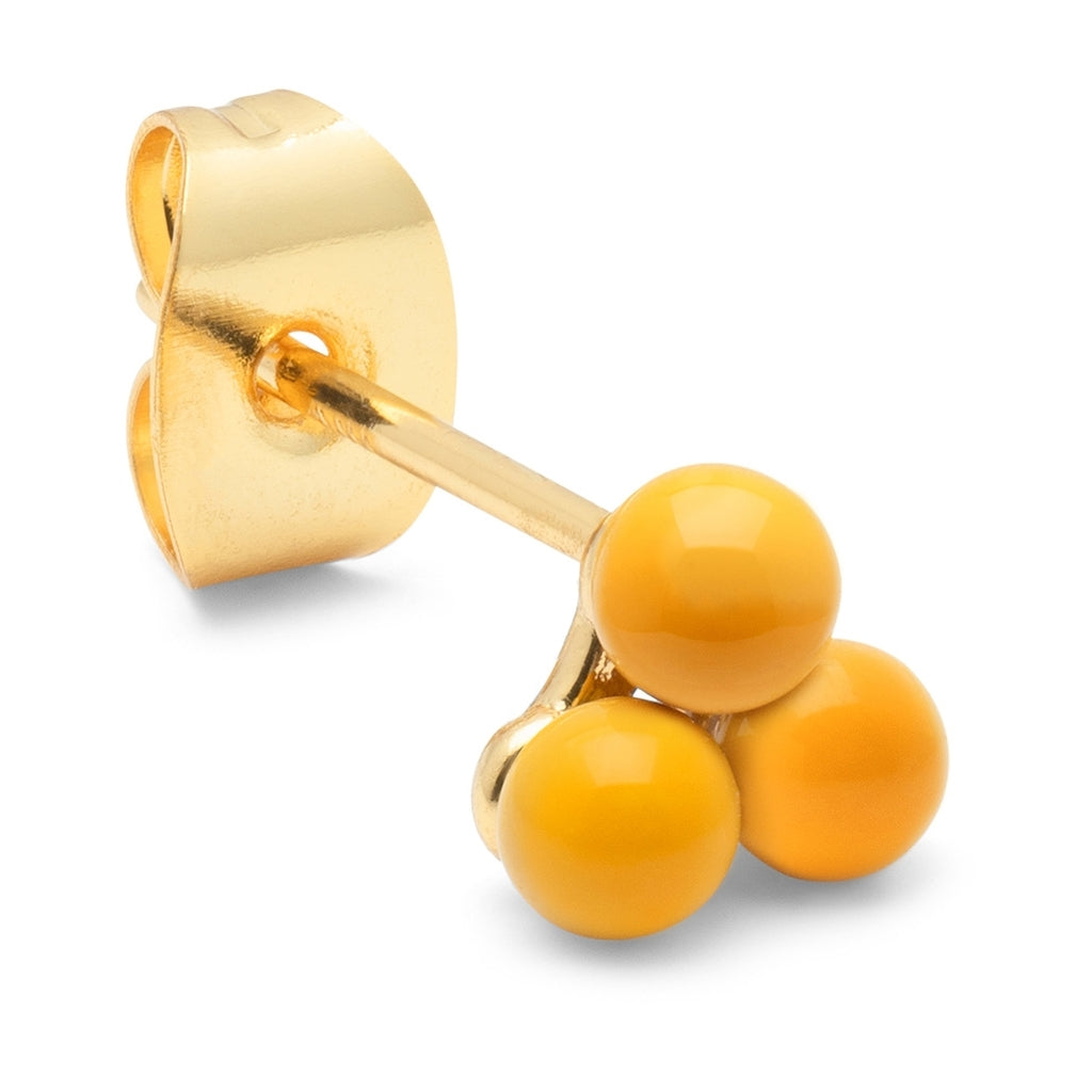 LULU Copenhagen Trio ørering 1 stk Ear stud, 1 pcs Sunflower