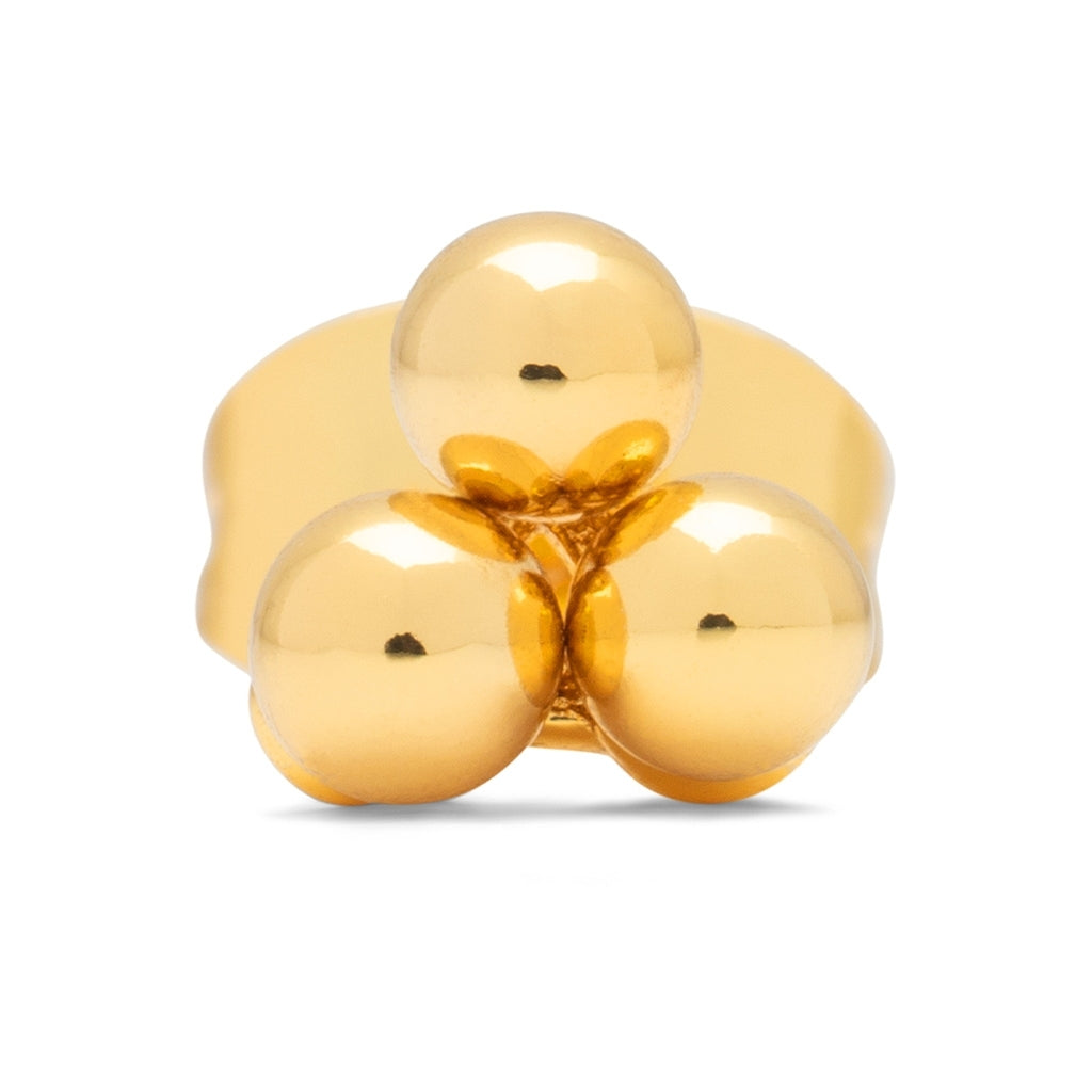 LULU Copenhagen Trio ørering 1 stk Ear stud, 1 pcs Forgyldt