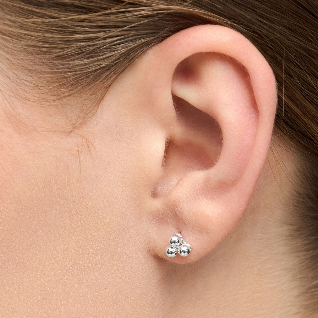 LULU Copenhagen Trio ørering 1 stk Ear stud, 1 pcs Silver Plated