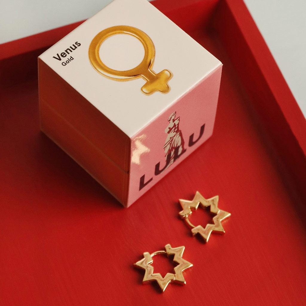 LULU Copenhagen Venus ørering 1 stk Ear stud, 1 pcs Forgyldt