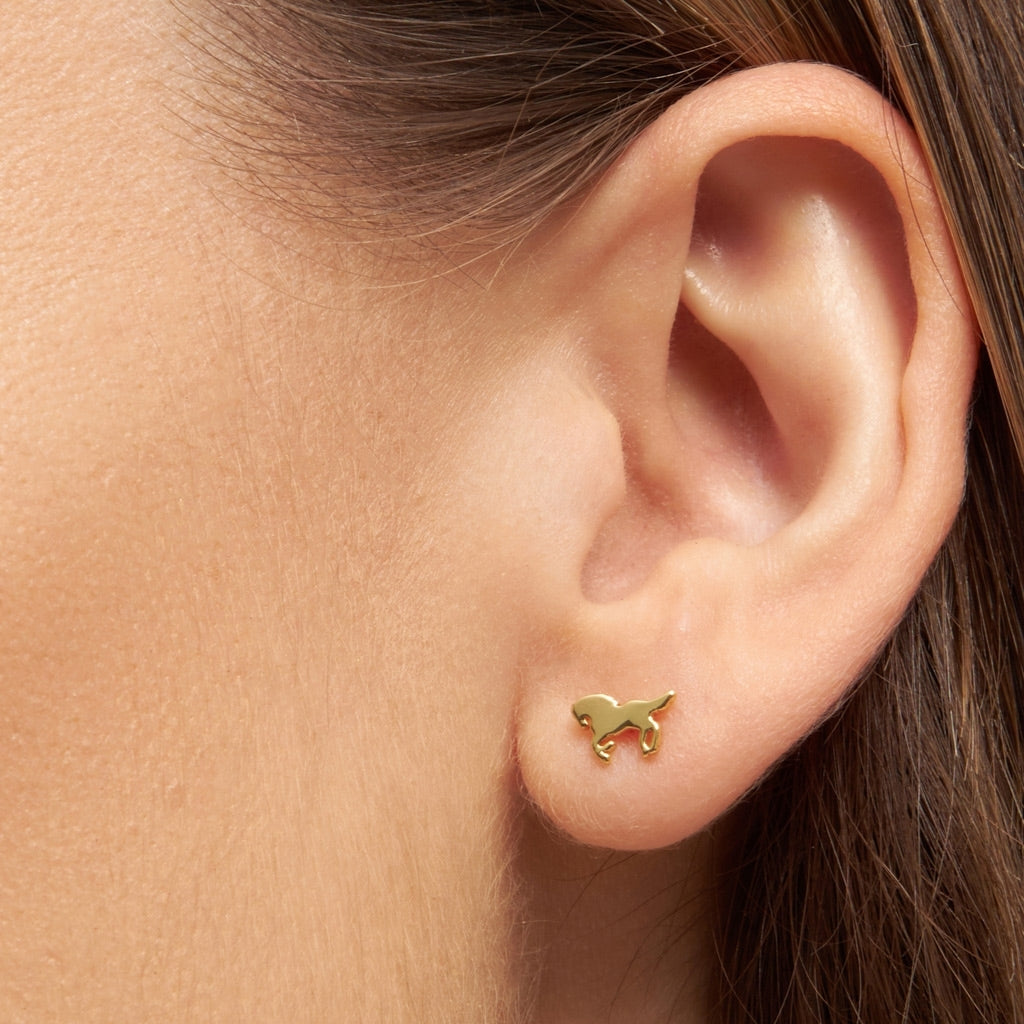 LULU Copenhagen Wild Horse ørering 1 stk Ear stud, 1 pcs Forgyldt