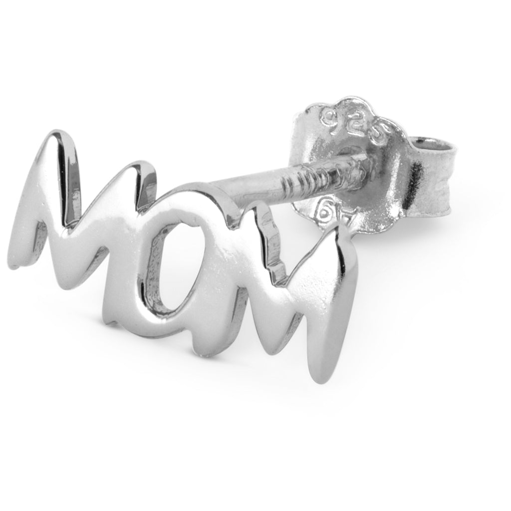 LULU Copenhagen Word Mom ørering 1 stk Ear stud, 1 pcs Sølv