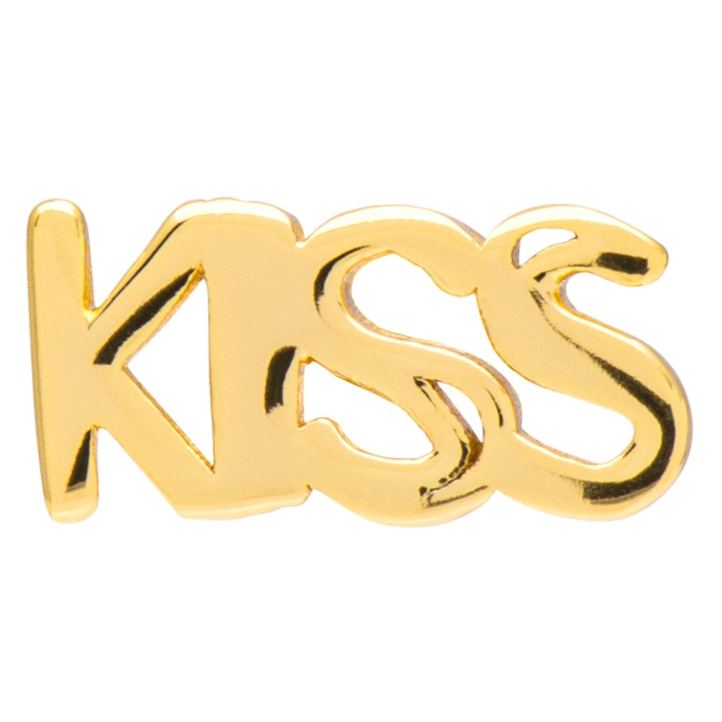 LULU Copenhagen Word Kiss ørering 1 stk Ear stud, 1 pcs Forgyldt