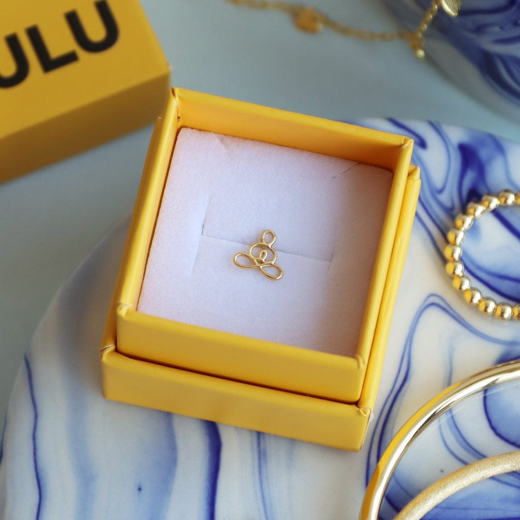 LULU Copenhagen Zen ørering 1 stk Ear stud, 1 pcs Forgyldt