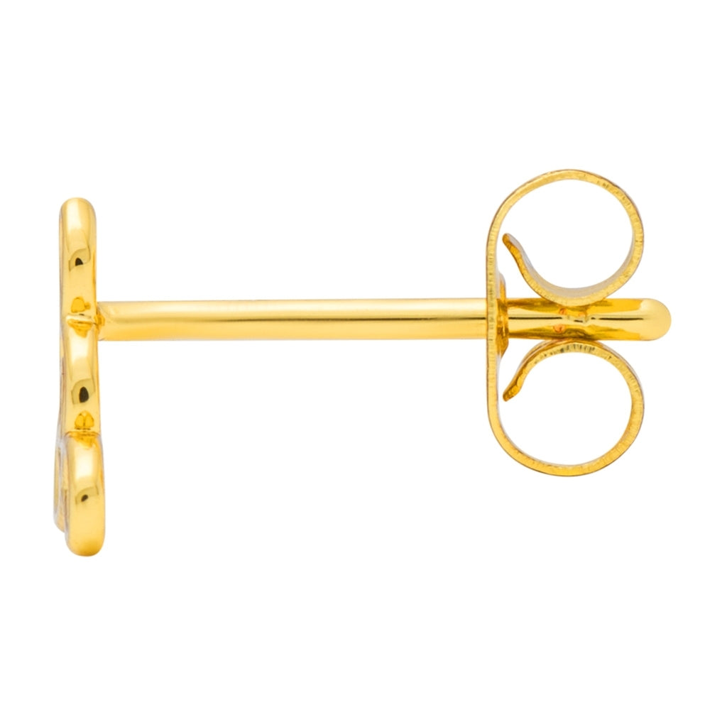 LULU Copenhagen Zen ørering 1 stk Ear stud, 1 pcs Forgyldt