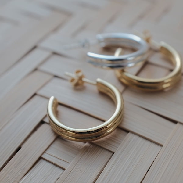 LULU Copenhagen 2for1 Small Hoops par Hoops Sølv