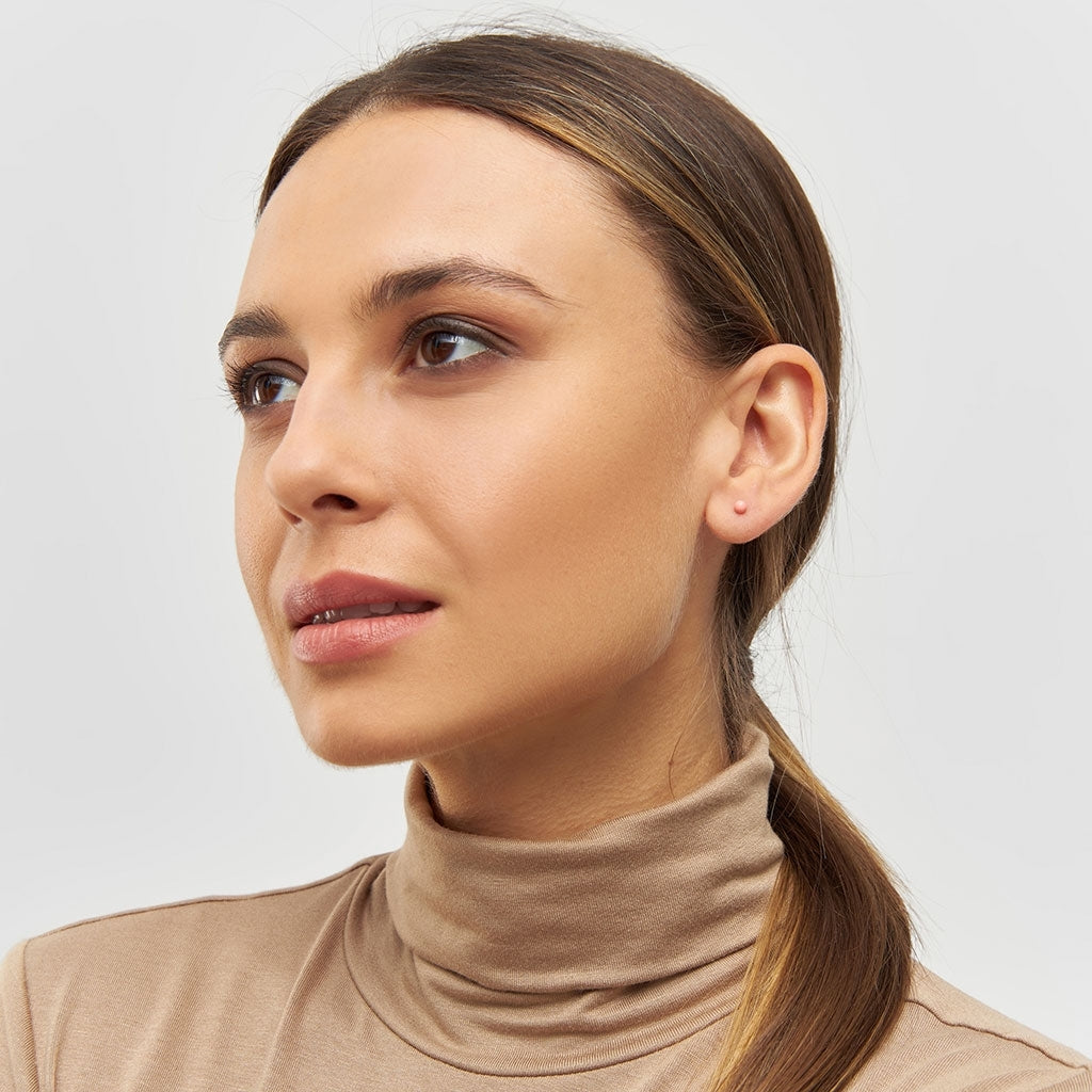 LULU Copenhagen Color Ball ørering 1 stk Ear stud, 1 pcs Burnt Coral