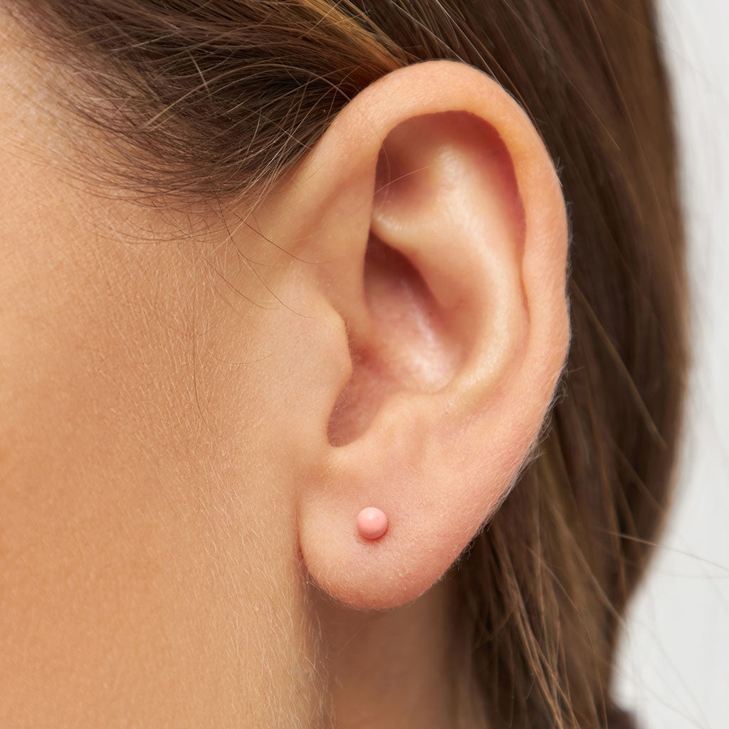 LULU Copenhagen Color Ball ørering 1 stk Ear stud, 1 pcs Burnt Coral