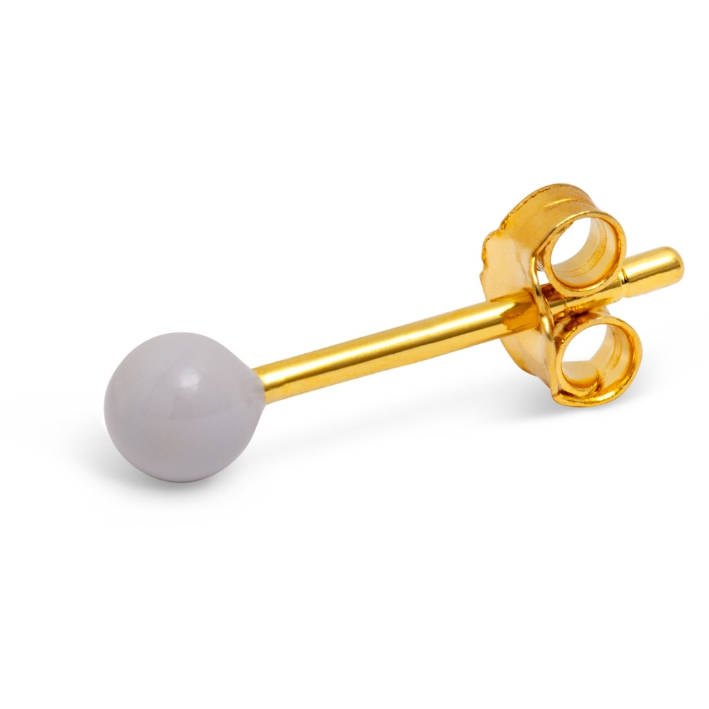 LULU Copenhagen Color Ball ørering 1 stk Ear stud, 1 pcs Grå