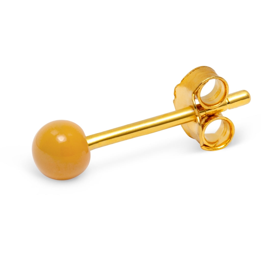 LULU Copenhagen Color Ball ørering 1 stk Ear stud, 1 pcs Marigold