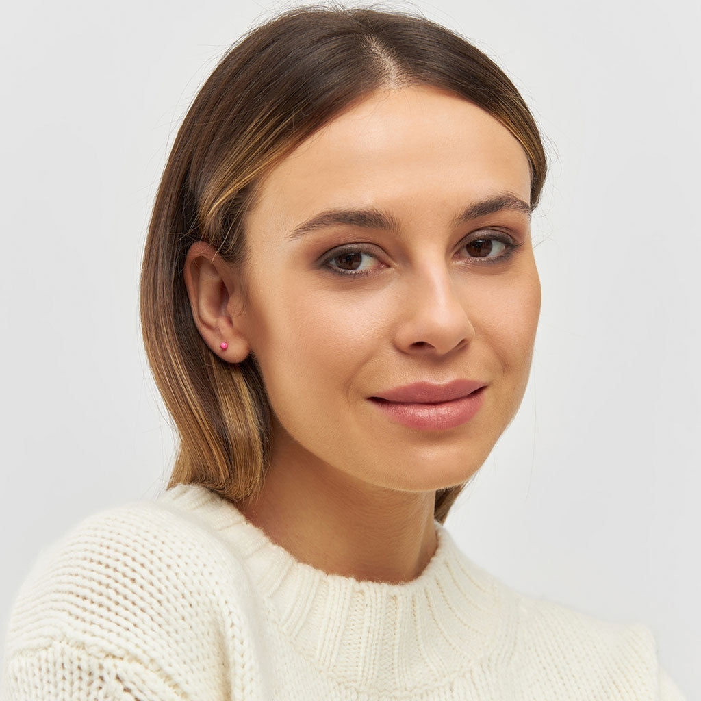 LULU Copenhagen Color Ball ørering 1 stk Ear stud, 1 pcs Pink