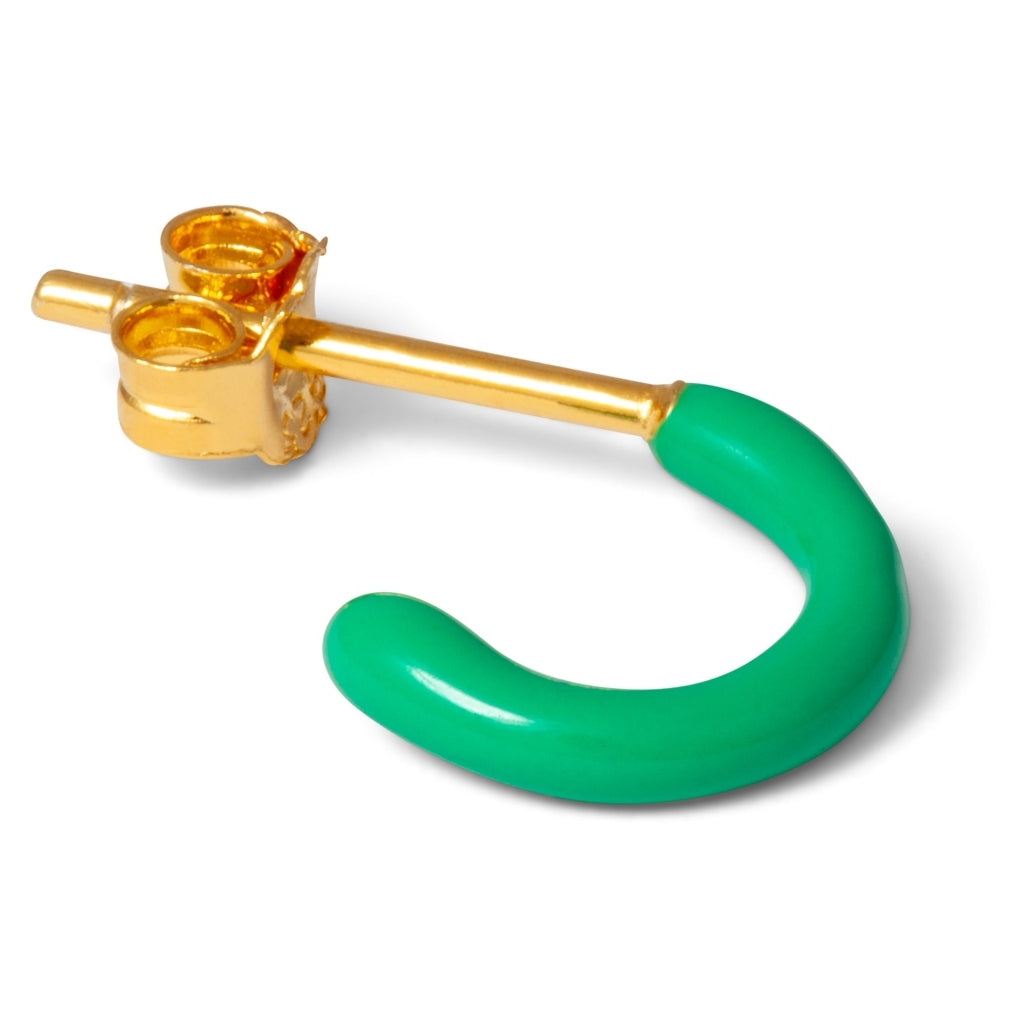 LULU Copenhagen Color Hoop 1 stk Hoops Lysegrøn