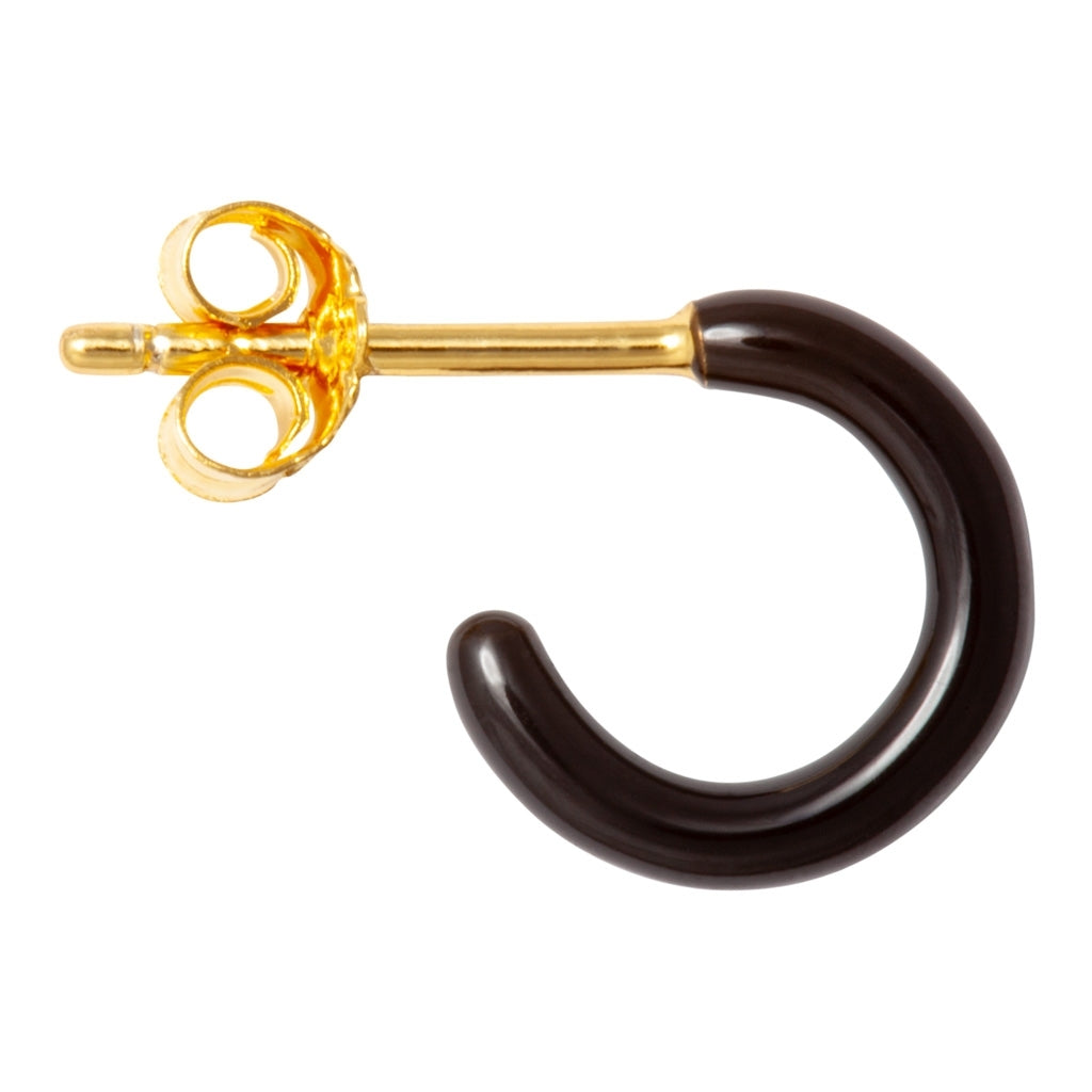 LULU Copenhagen Color Hoop 1 stk Hoops Sort