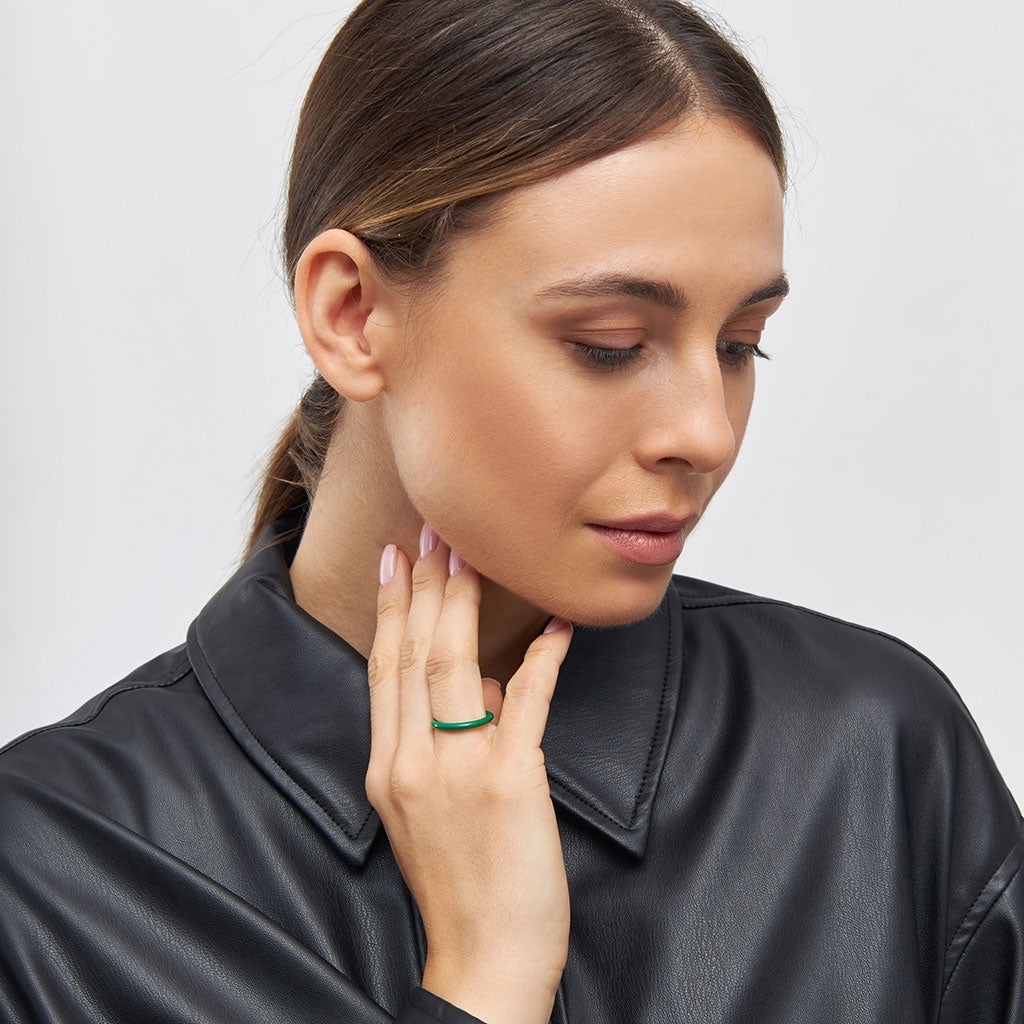 LULU Copenhagen Color Ring Rings Grøn