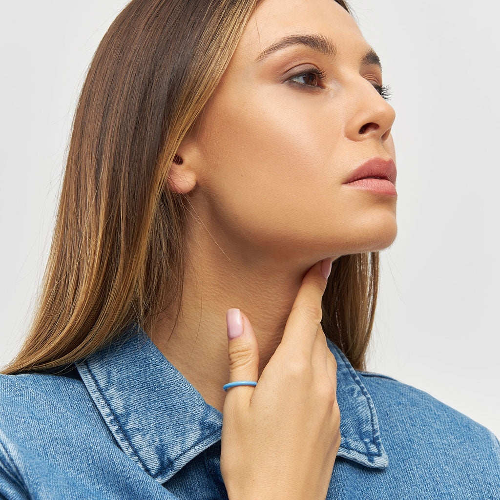 LULU Copenhagen Color Ring Rings Lyseblå