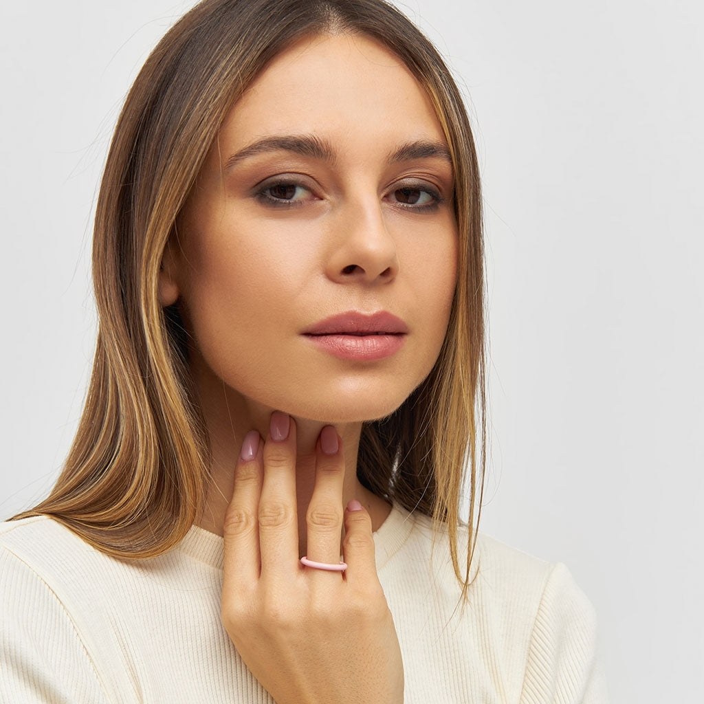 LULU Copenhagen Color Ring Rings Lyserød