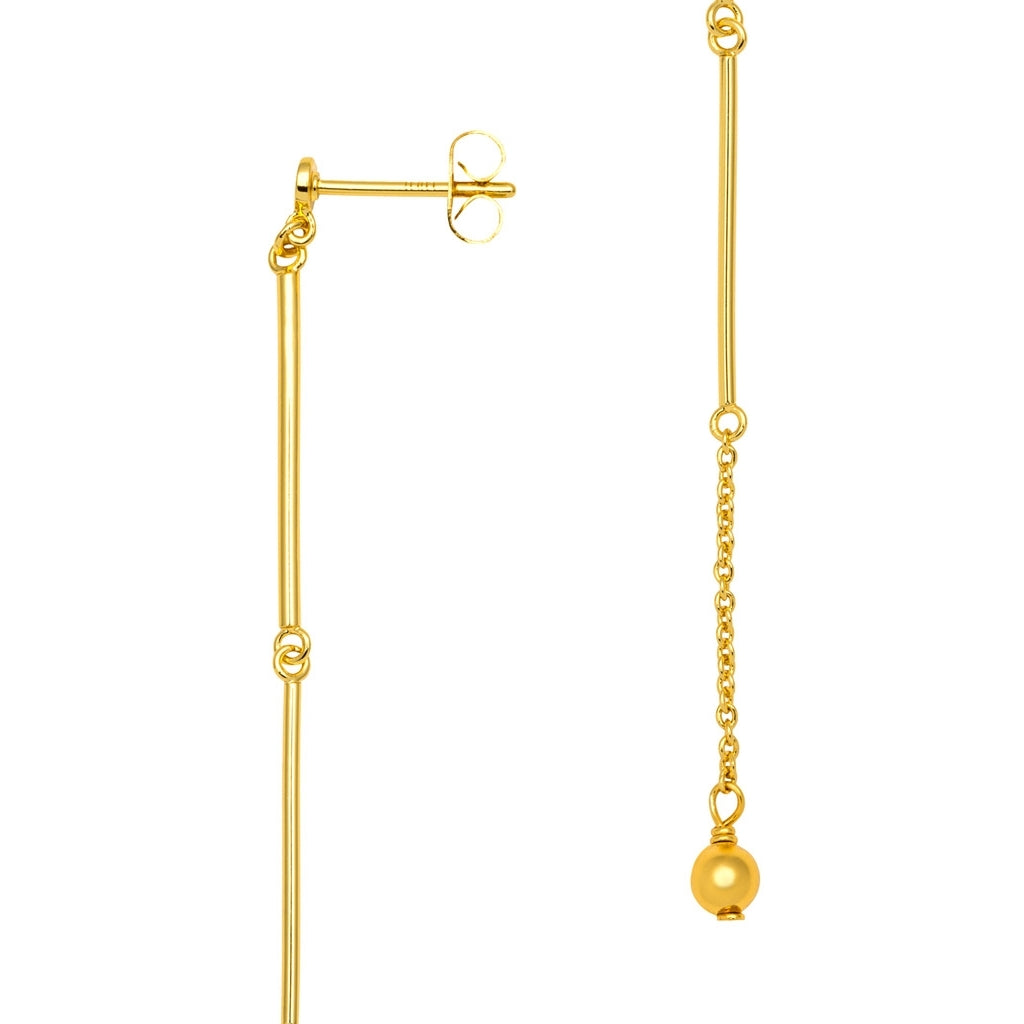 LULU Copenhagen 3 Long Pins ørering 1 stk Ear stud, 1 pcs Forgyldt